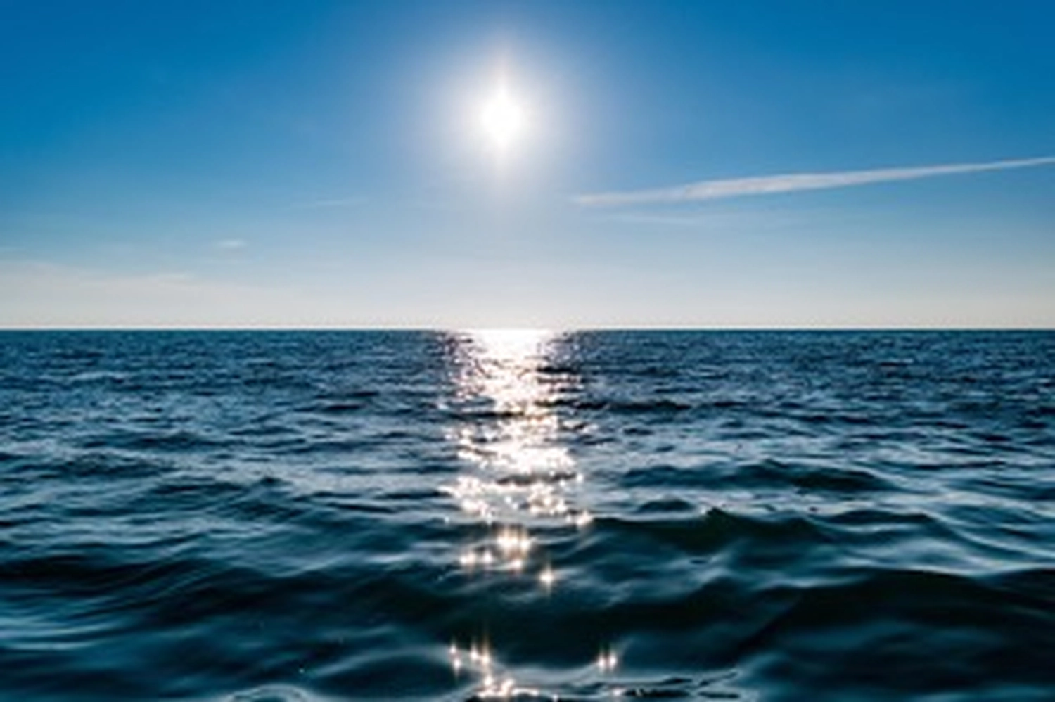 Das Meer, weit und ruhig